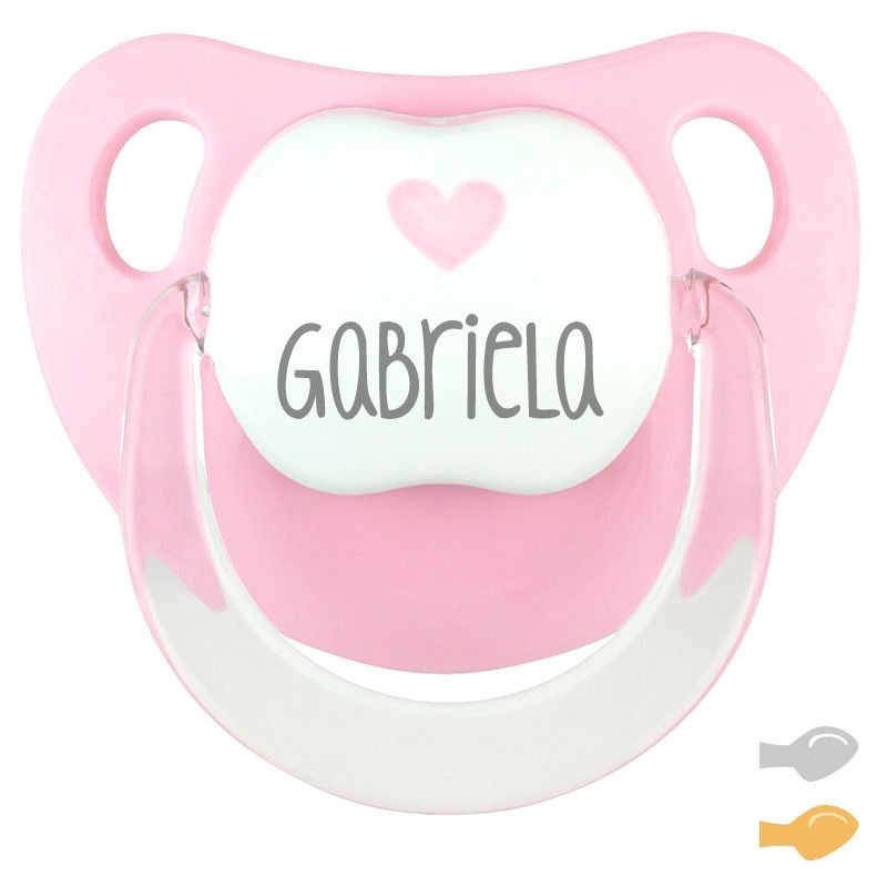 BABELLA DECO Cuore rosa Nome personalizzato