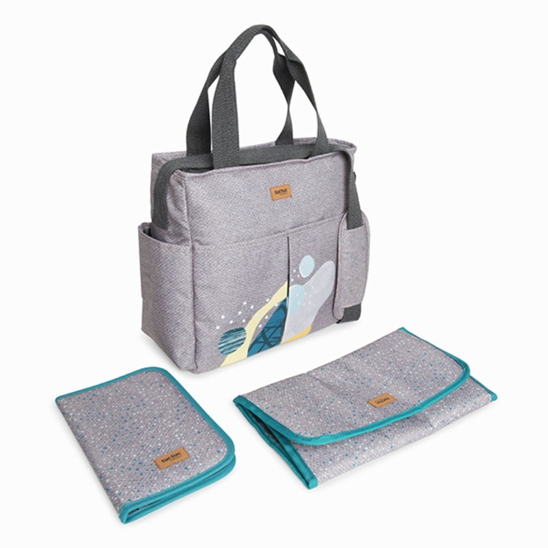 Bolso Cochecito + Cambiador + Portadocumentos TUC TUC ELEMENTS GRIS