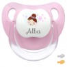 Chupete Baby Deco Hada Rosa Personalizado