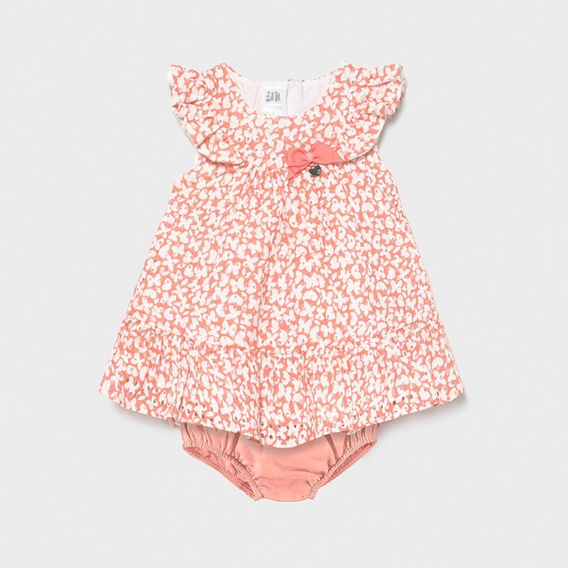 Newborn child pierced print dress