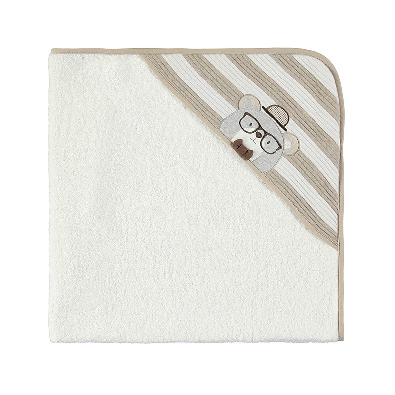 Serviette Bébé Couche de bain animal MAYORAL Cacao