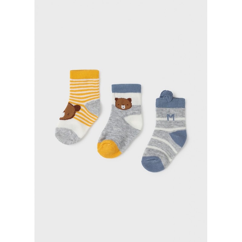 Set 3 Baby Socken MAYORAL Farbe grau