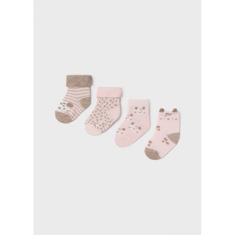 Set 4 Chaussettes pour bébé fille MAYORAL ROSA