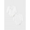 Set 2 Bodies Recién Nacida MAYORAL Color Blanco