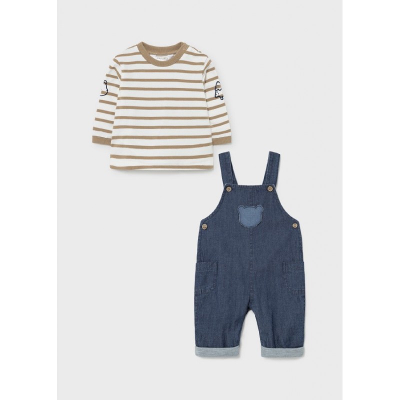 Set Baby Texan und T-Shirt MAYORAL Farbe Karamell