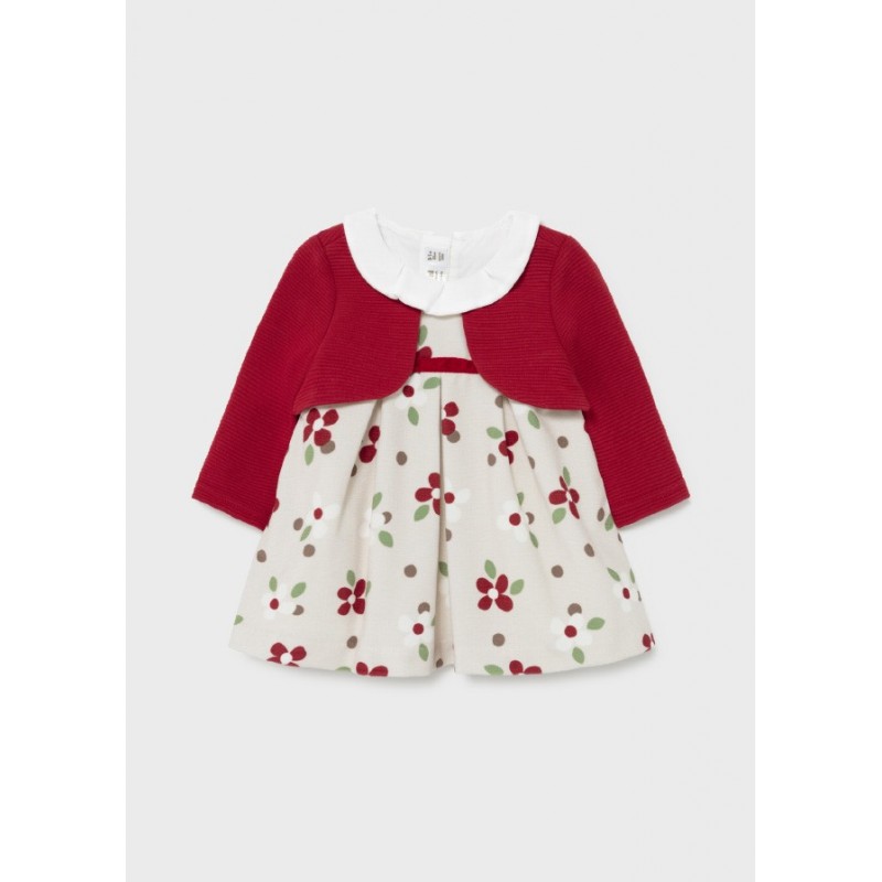 Neu Baby Beverage Kleid MAYORAL Rote Farbe