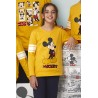 Pijama Disney Niña Invierno Mickey Mouse Color Mostaza