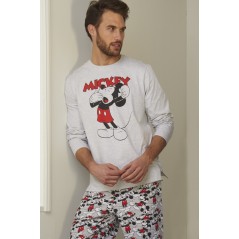 Pijama DISNEY Hombre Invierno Mickey Mouse Gris