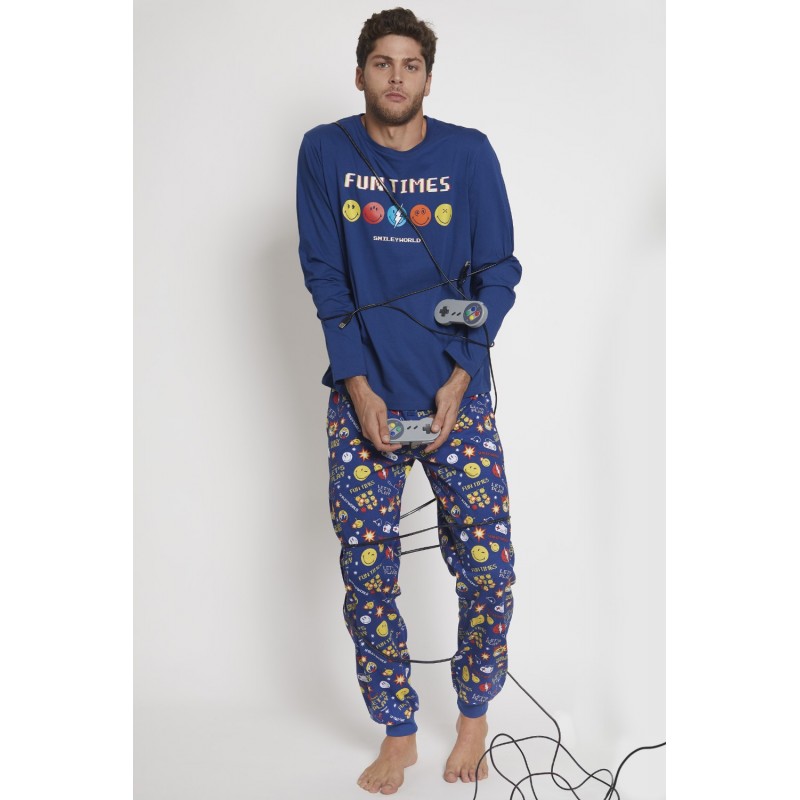 Pijama SMILEY Hombre Invierno GAME OVER