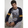 Pijama DISNEY Hombre Invierno Pato Donald Gris