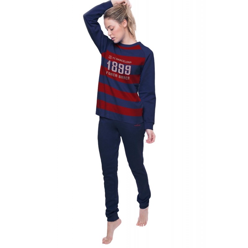 Pijama FC Barcelona Mujer Invierno Color Blaugrana