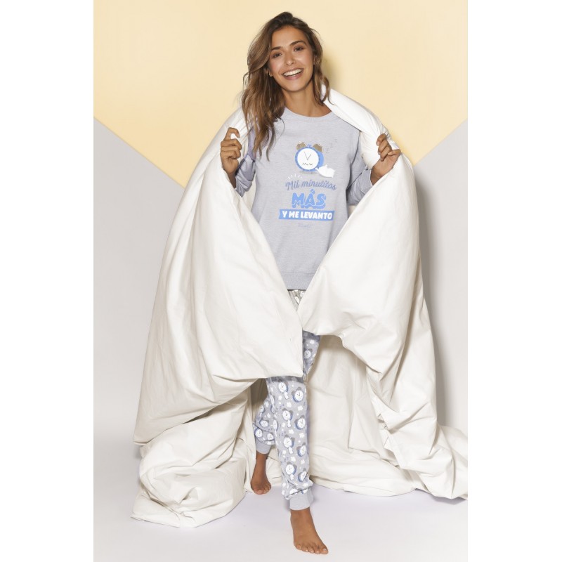 Pyjama Damen Winter MR WONDERFUL Minuten