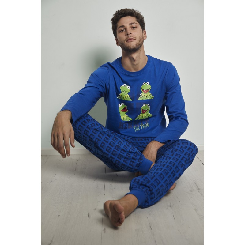 Pijama DISNEY Hombre Invierno Rana Gustavo Color Azul