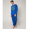 Pijama DISNEY Hombre Invierno Rana Gustavo Color Azul