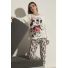 Pijama DISNEY Mujer Invierno Minnie Mouse Color Crudo