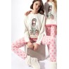 Pijama GORJUSS Mujer Invierno Seven Sister Color Beige