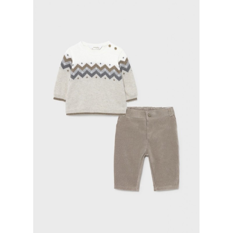 Conjunto MAYORAL ECOFRIENDS jersey pantalón recién nacido niño