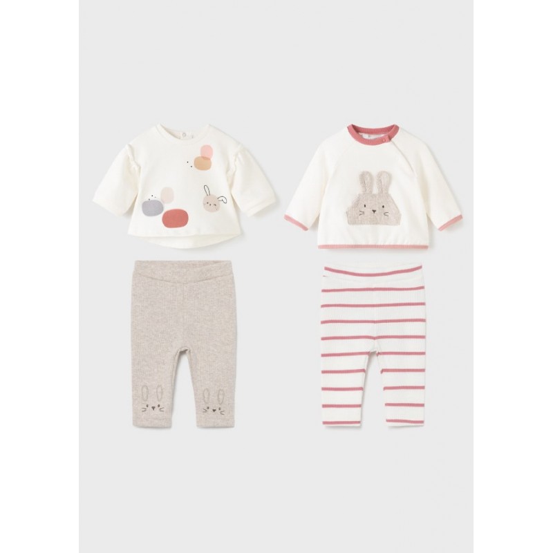 Set MAYORAL ECOFRIENDI 4 pezzi neonato ragazza