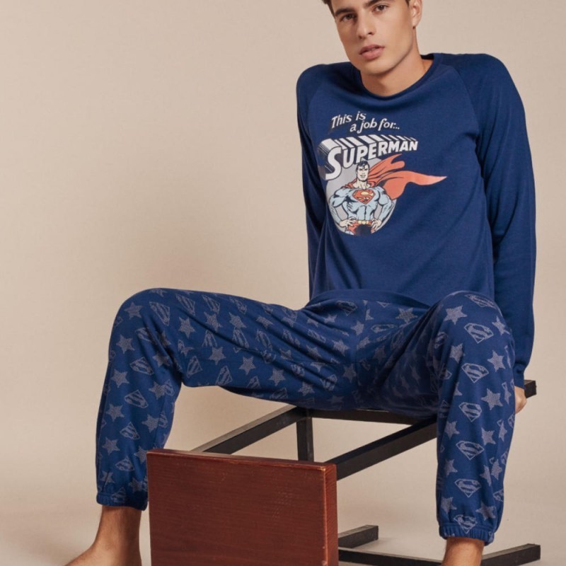 Pijama SUPERMAN para Hombre Invierno