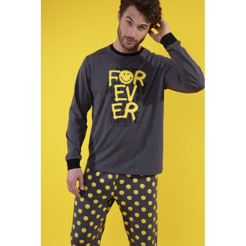 Pijama SMILEY Männer Winter für immer