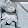 Set De Bebé Osito De Peluche + Capa De Baño 75x75cm GRIS