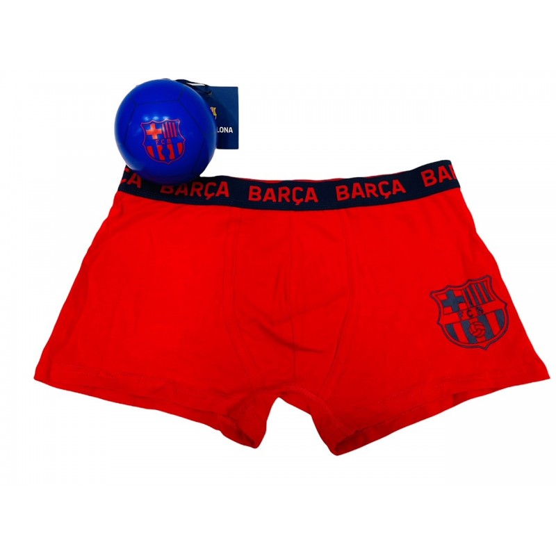 Bóxer FC BARCELONA para Hombre Bola Color Rojo