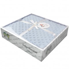 Coperta Pois Azzurri 80X110cm 2