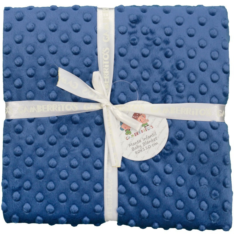 Coperta Pois NAVY 80X110cm