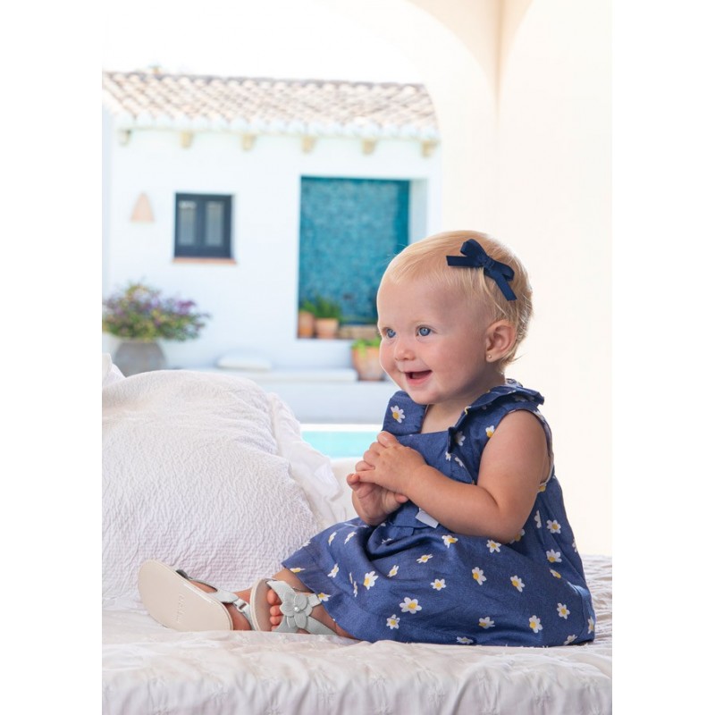 MAYORAL Sandalia flor recién nacida niña Color Blanco