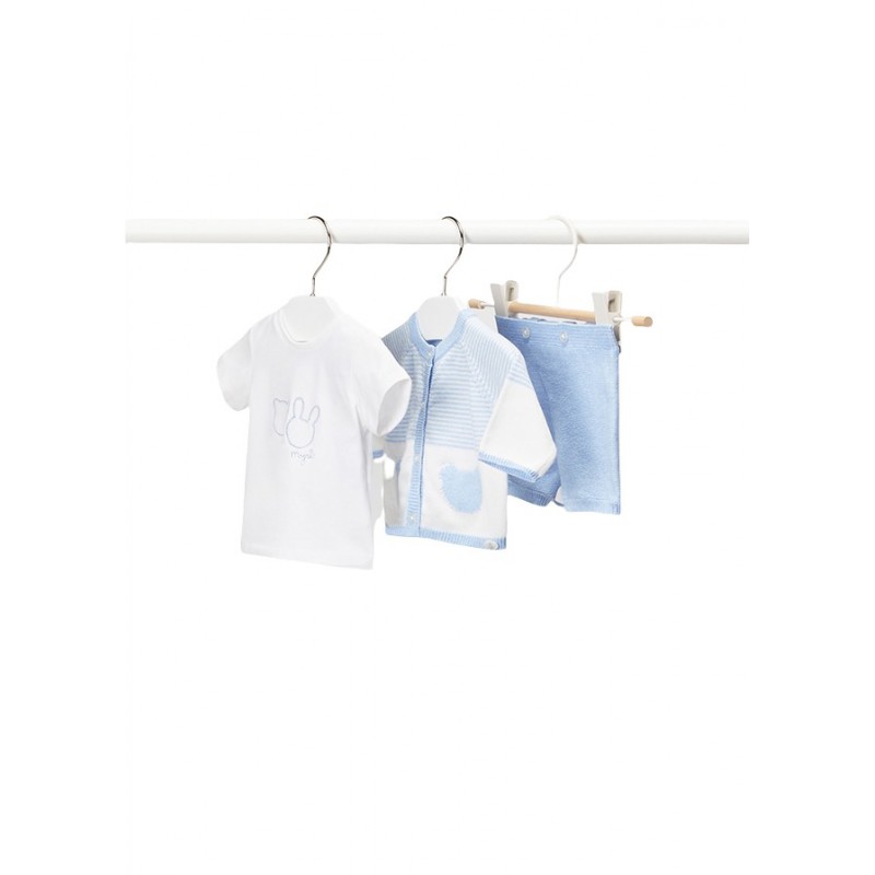 MAYORAL Set 3 pezzi ECOFRIENDS bambino appena nato