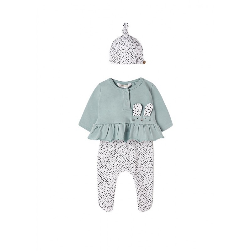 MAYORAL Polain und Hut Outfit neu geboren ECOFRIENDS Menta