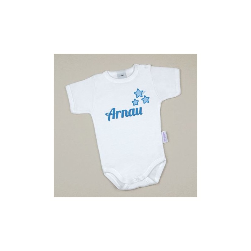 Body Baby personalizzato con stelle blu stampato