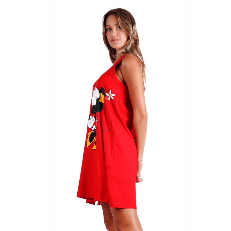 Summer Truck Woman DISNEY Couleur Rouge Coton