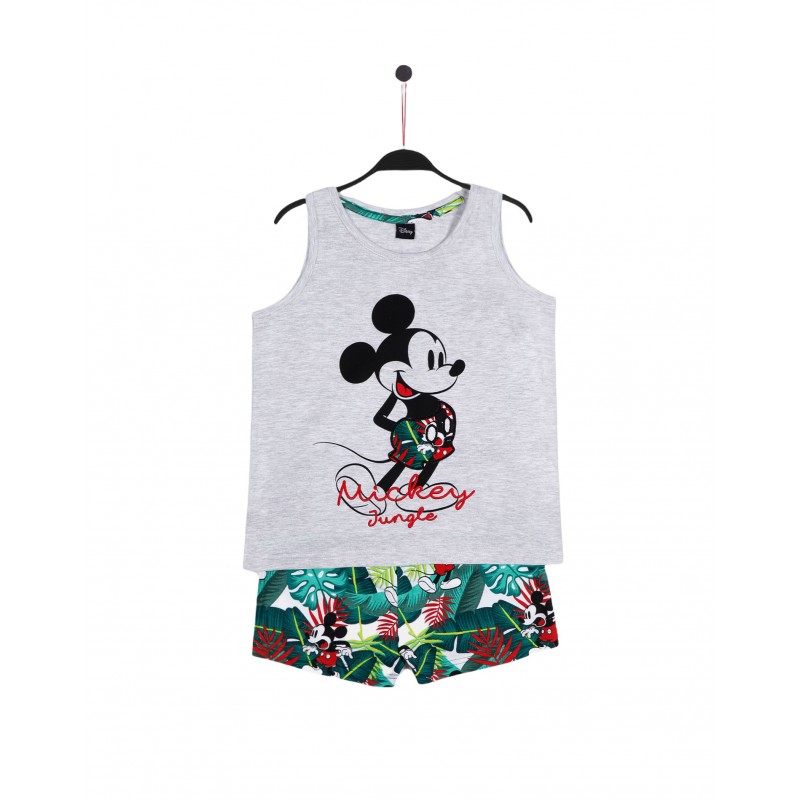 Pejama Summer Girl DISNEY Couleur Gris Coton