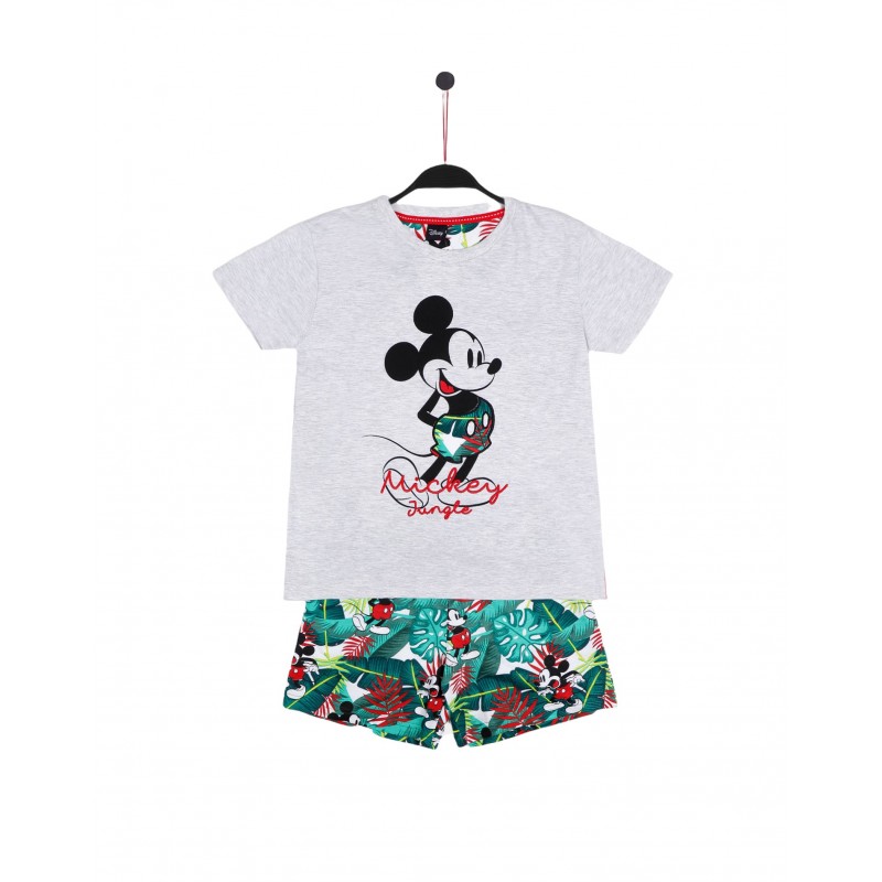 Pyjama Sommer Kind DISNEY Farbe grau Baumwolle