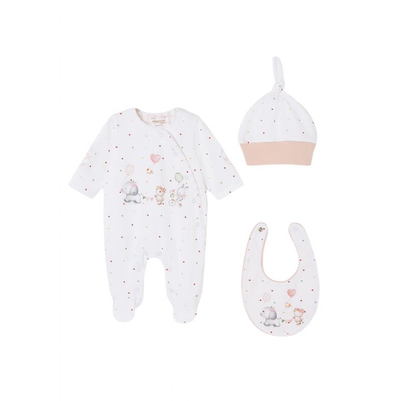 Geschenkset MAYORAL 3 Stück ECOFRIENDS Baby Farbe rosa