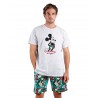 Pijama Verano Hombre DISNEY Mickey Mouse Color Gris Algodón