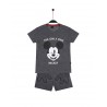 Pijama Verano Niño DISNEY Mickey Mouse Color Gris Algodón