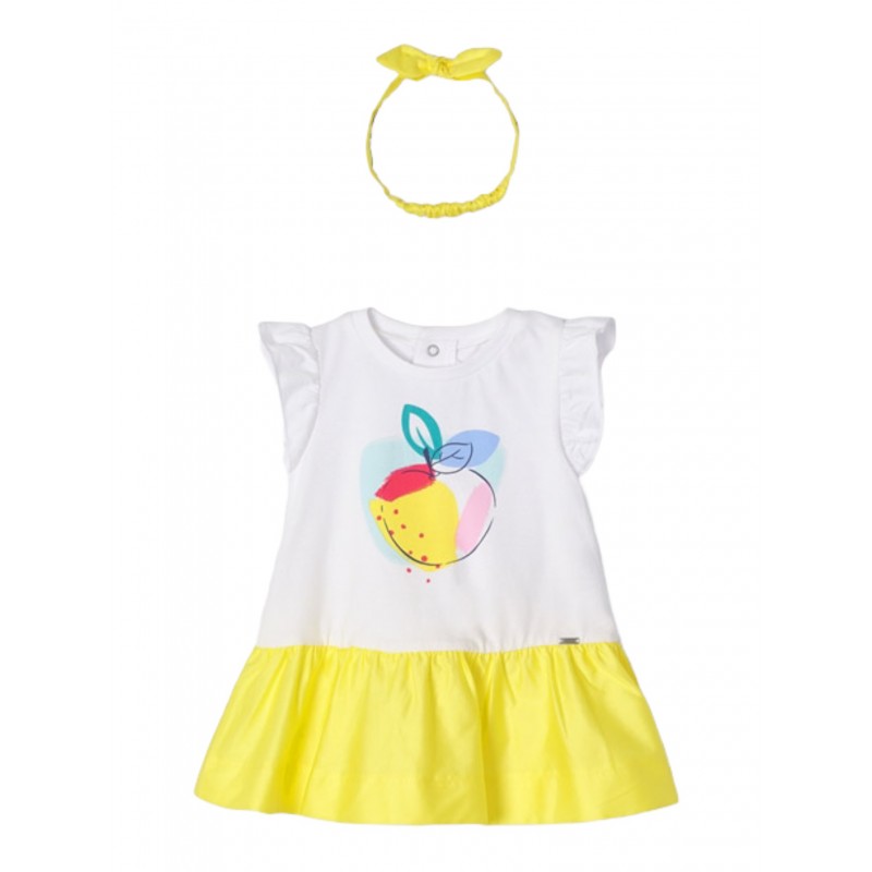 MAYORAL Robe combinée et bébé fille Diadema Color Lemon