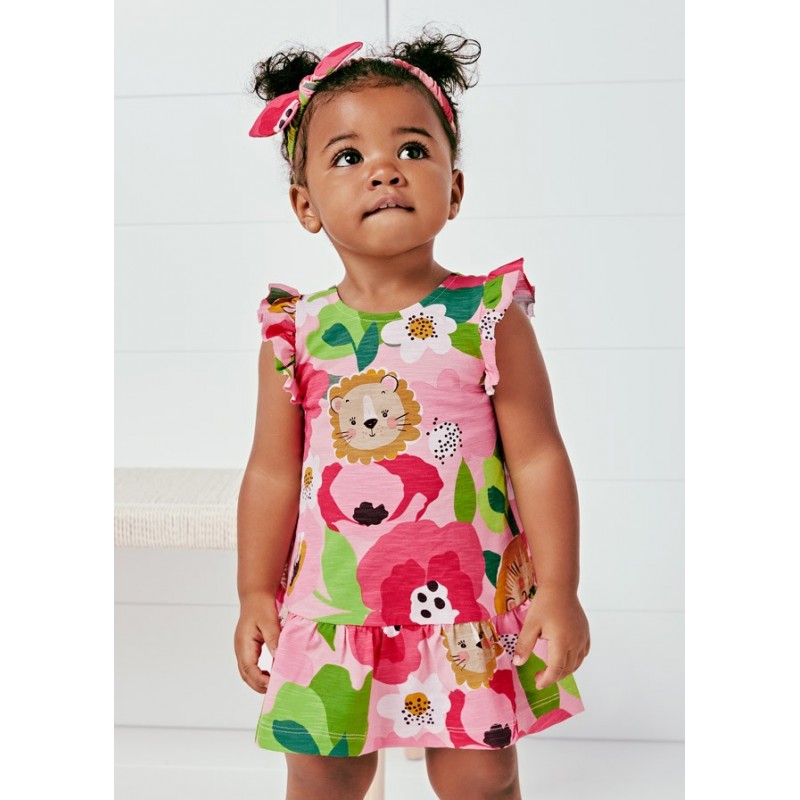 MAYORAL ECOFRIENDS Kleid mit Baby Mädchen Farbe Tulpe