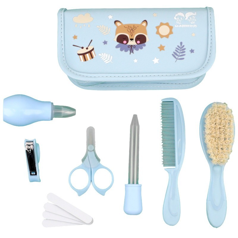 Set De Aseo De Bebe 8 Piezas Azul