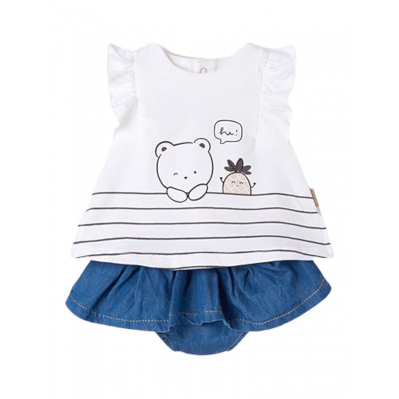 MAYORAL Conjunto falda ECOFRIENDS Lyocell Tencel™ recién nacida Jean