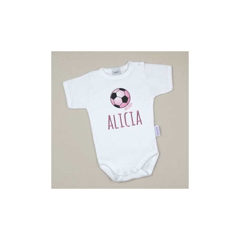 Body Baby Customized mit Printed Name Pink Ball