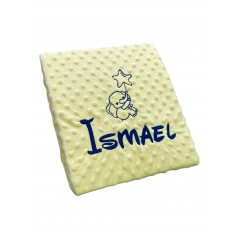 Blanket Baby Farbe gelb bestickt Seename + Drab 2