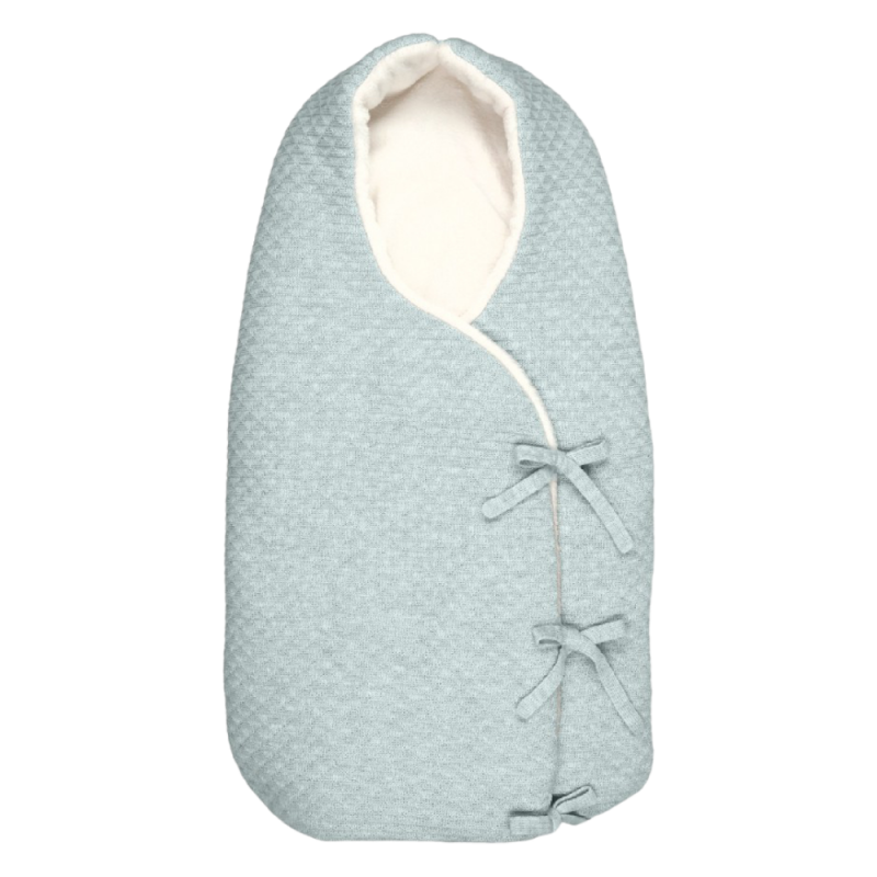 Saco Capazo Arrullo Tricot MAC OITION Menta