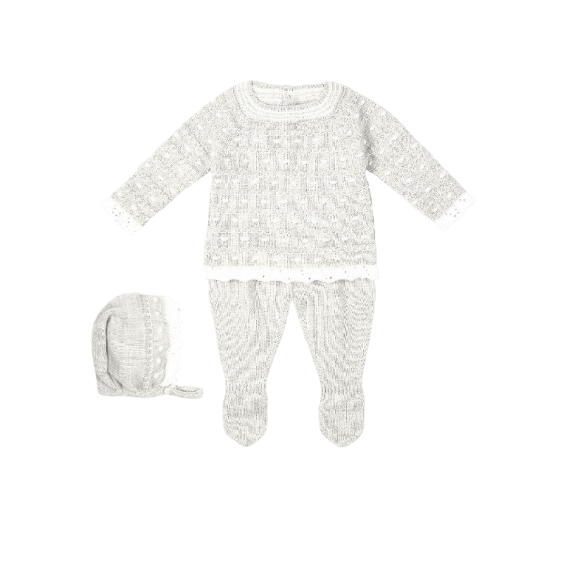 Set Baby 3 pezzi MAC ILOION Crudo