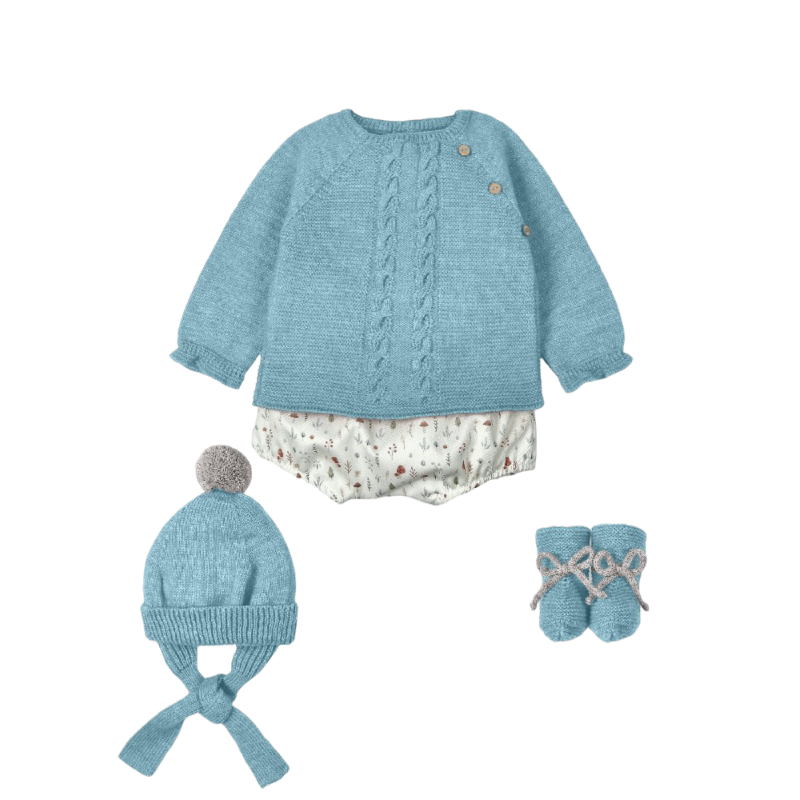 Set bambino 4 pezzi Canesú MAC ILOION Teal