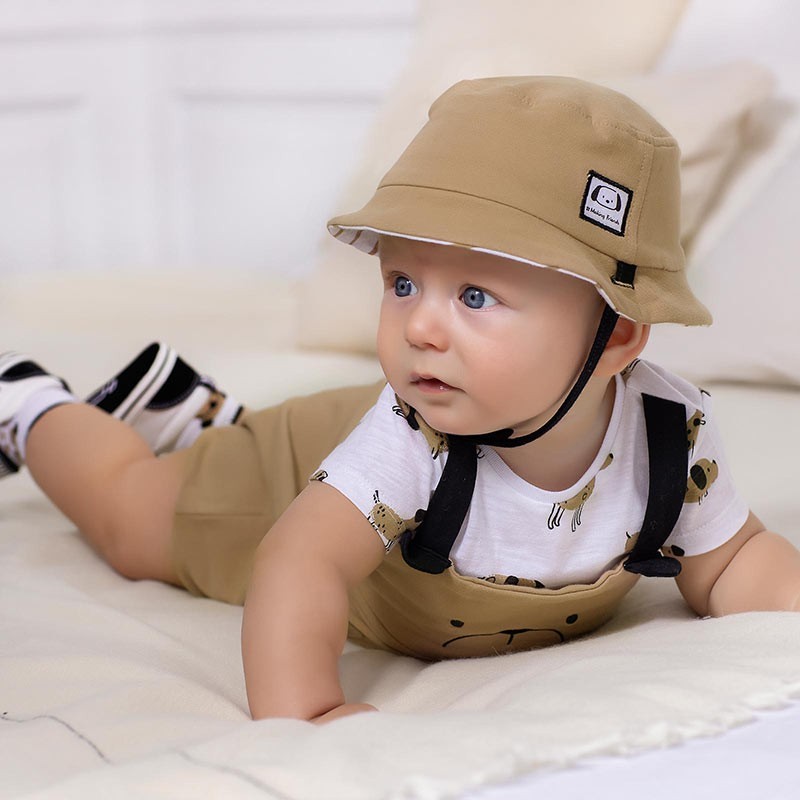 Combat au point avec Baby cap Newborn MAYORAL Couleur CARAMEL