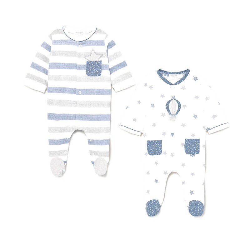 Set 2 Pijamas Baby Bee Point Einmal geboren MAYORAL Farbe LAKE