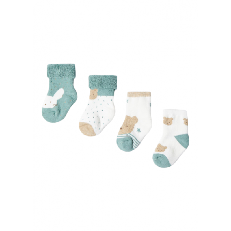 Pack 4 Socken MAYORAL für Babys Mineralfarbe